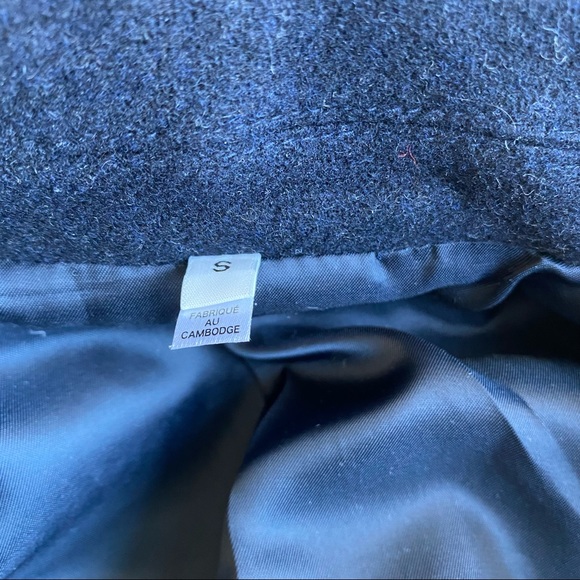 Muji Navy Pea Coat - Picture 4 of 4